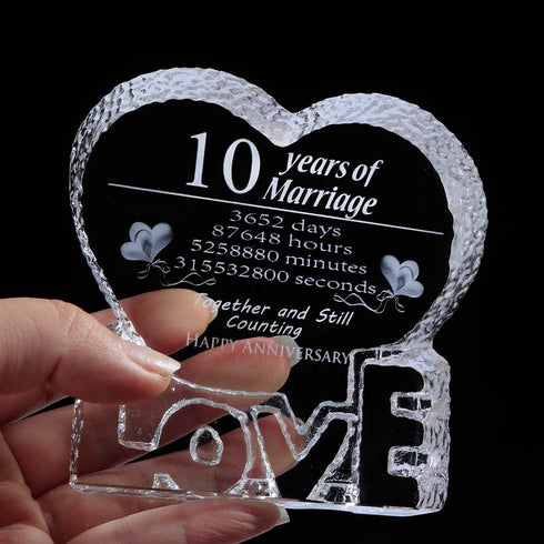 10 Year Crystal 10th Wedding Anniversary